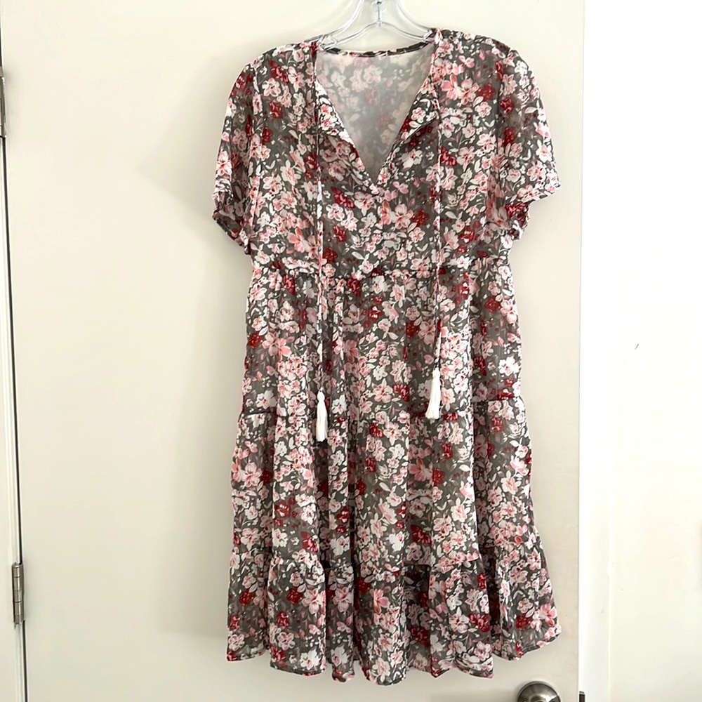 Flows Summer Dress. Lightweight Floral